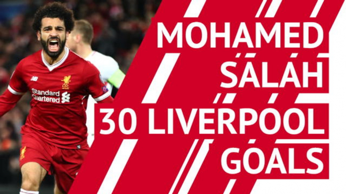 Mohamed Salah - 30 Liverpool goals