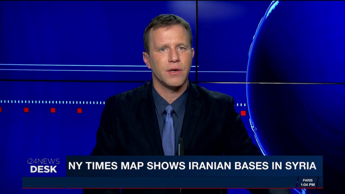 i24NEWS DESK | NY Times map shows Iranian bases in Syria | Tuesday, February 20th 2018