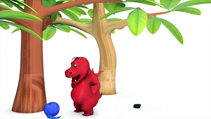 Learn Colors With Dinosaur and Fruits For Kids - Colours With Cartoon for Children