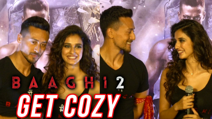 Tiger Shroff And Disha Patani Get Cozy at Baaghi 2 Trailer Launch