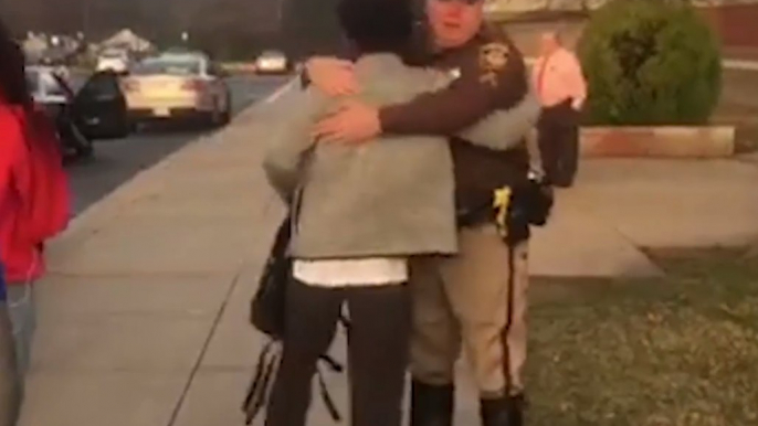 Police High Five Students to 'Show They Care' After Florida Shooting