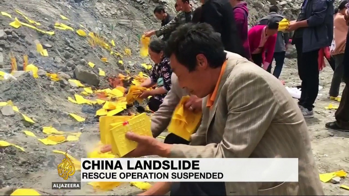 China: Rescue efforts called off in China after new landslides