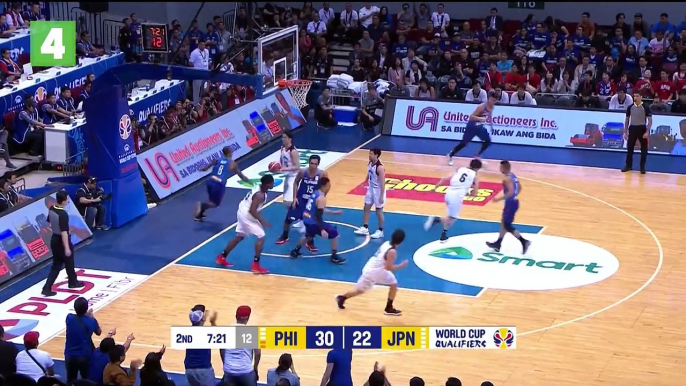 Here are the Smart Top 5 Plays that stole the show in Gilas Pilipinas' thrilling victory at home over the Japanese Akatsuki Five!