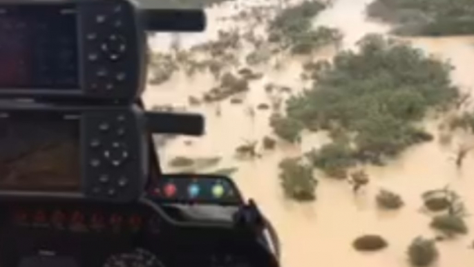 Aerial Footage Shows Flooded Thomson River Following Massive Rainfall in Central West