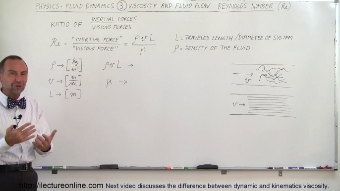 Physics - Fluid Dynamics (3 of 25) Viscosity & Fluid Flow: Reynolds Number (Re)