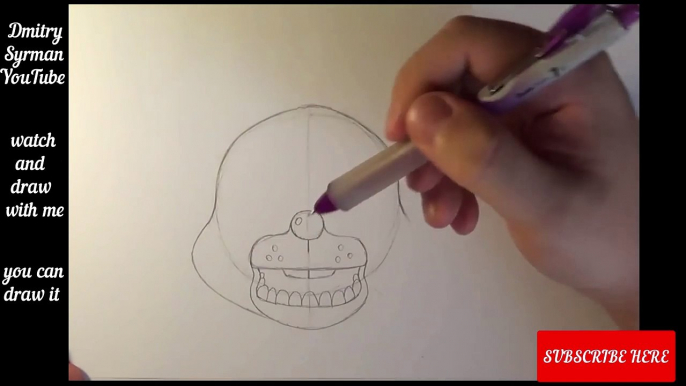 How to draw Toy Bonnie five nights at freddys charers