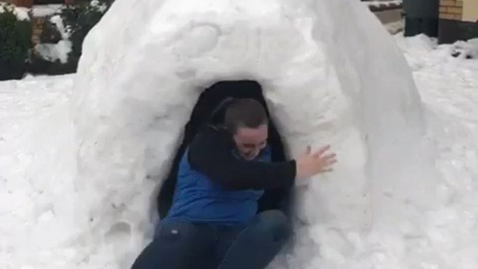 Irish Family Discovers How Many People Can Fit Into an Igloo