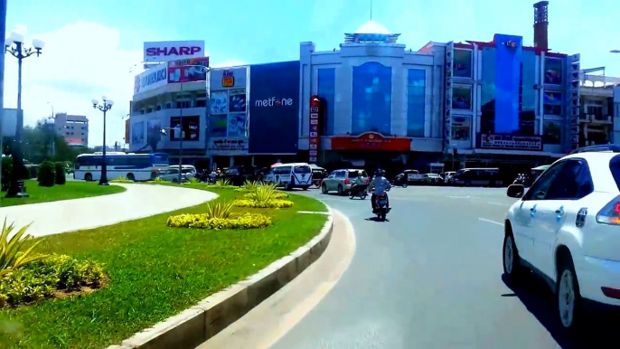 Asian Travel Phnom Penh Streets On A Sunny Day 24 July 2015