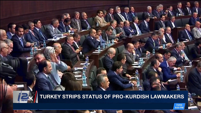 i24NEWS DESK | Turkey strips status of pro-Kurdish lawmakers | Tuesday, February 27th 2018