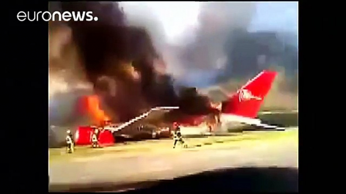 Passenger jet catches fire in Peru - no injuries reported
