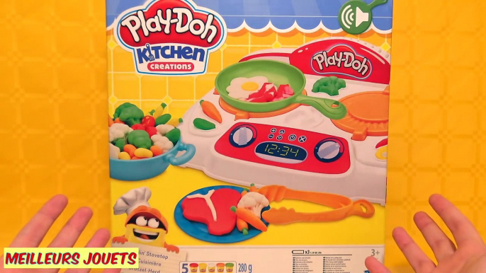 Pâte à Modeler Play Doh la Cuisinière Plats et Aliments avec Sons de Cuisine Jouets en français