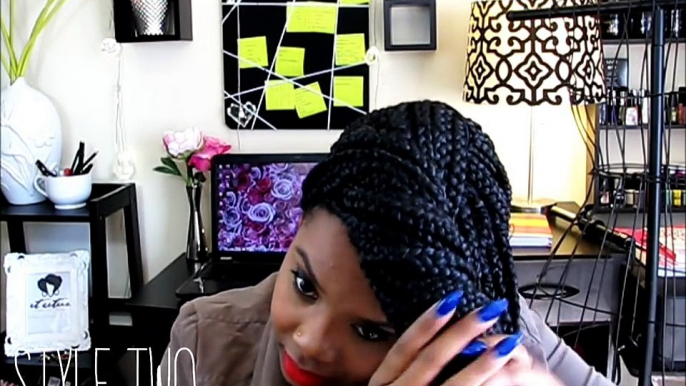 NATURAL HAIR | Quick Styles with Poetic Justice Braids (Box Braids)