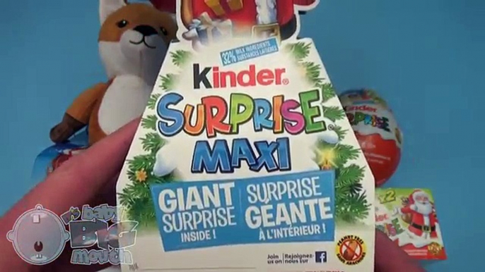 Kinder Surprise Egg Christmas Party! Opening New Huge Giant Jumbo Kinder Surprise Eggs!