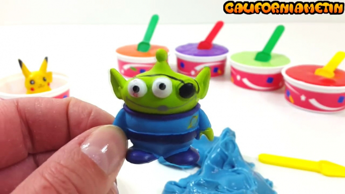 Ice Cream Silly Clay Putty Surprise SpongeBob Pikachu Baby Goofy Disney Princess Little Green Men