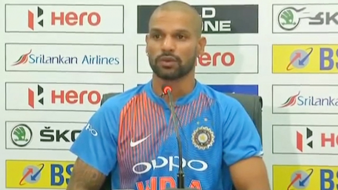 India vs Sri Lanka 1st T20I : Shikhar Dhawan reacts on missing maiden 100 | Oneindia News