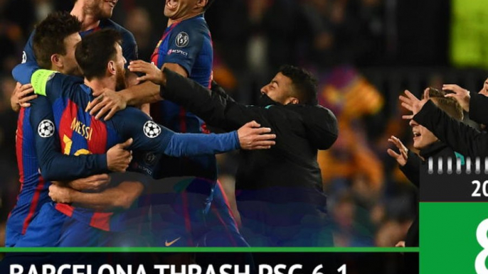 On This Day - Barca thrash PSG 6-1 in Champions League