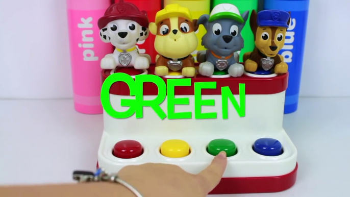 PATRULHA CANINA POP UP BEST LEARNING COLORS VIDEO FOR CHILDREN PAW PATROL MARSHAL RUBLE CHASE