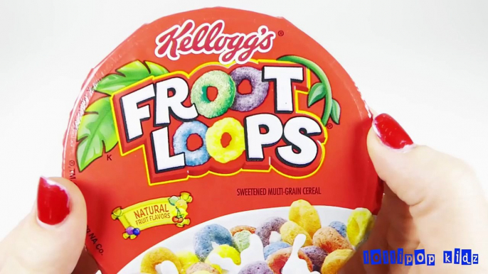 Learn ABCs w/ Fruit Loop Kids Cereal Alphabet Song abcdefghijklmnopqrstuvwxyz
