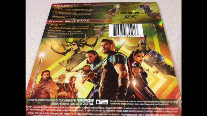 Critique du film Thor : Ragnarok en combo Blu-ray/DVD