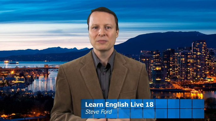 How to improve your English speaking - Learn English Live 18 with Steve Ford