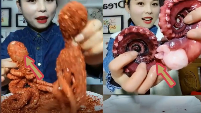 EATING SHOW COMPILATION-CHINESE FOOD-MUGBANG-Greasy Chinese Food-Beauty eat strange food-NO.62