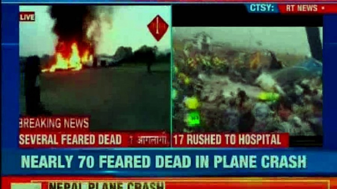 US-Bangla Airlines plane crashes at Kathmandu airport; at least 50 killed