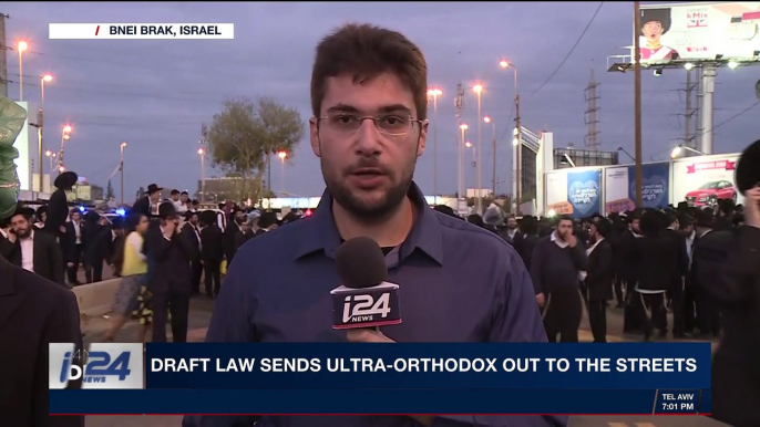 i24NEWS DESK | Draft law sends ultra-Orthodox out ot the streets | Monday, March 12th 2018