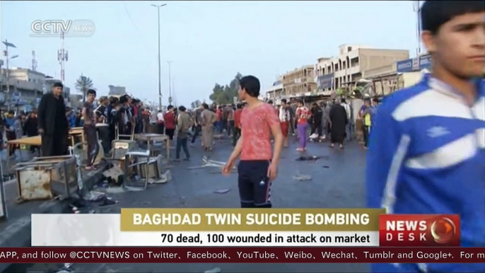 Twin suicide bombing kills 70 in Baghdad