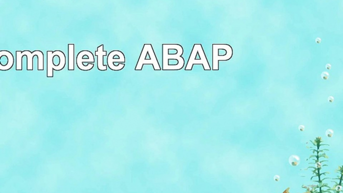 Complete ABAP 33d2482c