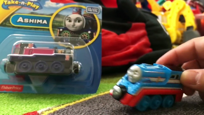 Thomas & Friends - Ashima and Thomas the Great Race Take N Play Stephen Wooden King of the Railway