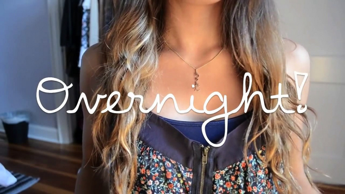 Tutorial: No Heat Beachy Waves/Curls Overnight