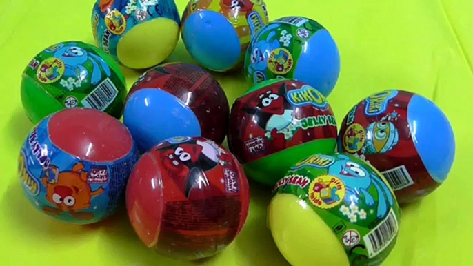 Unboxing 10 Kikoriki Easter Surprise Ball