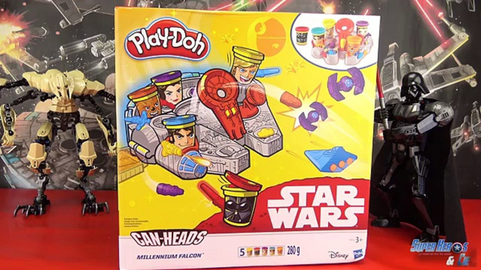 Play Doh Star Wars Vaisseau Faucon Millenium Pâte à Modeler Can Heads Jouet Toy Review Français