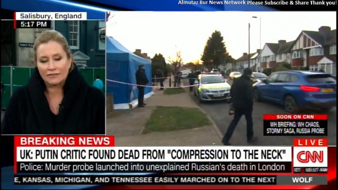 BREAKING NEWS: UK: Putin Critic found Dead from "Compression to the Neck". #Breaking #UK #Putin #CNN #Russia #BreakingNews