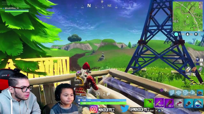 1 KILL = 5 FREE SKINS FOR MY 9 YEAR OLD LITTLE BROTHER! 9 YEAR OLD PLAYS SOLO FORTNITE BATTLE ROYALE