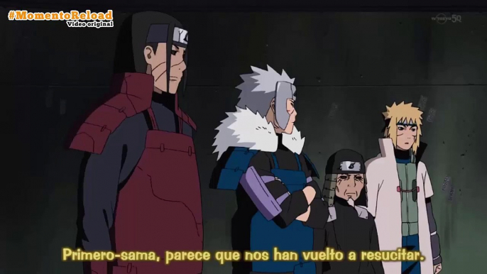 Hashirama conoce a Minato y se alegra de que haya un 4to Hokage | Sub Español