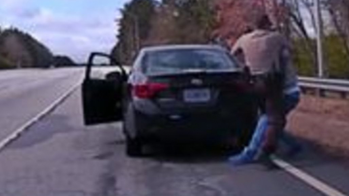 'Crazy Incident' Sees Traffic Stop Suspect Wrestle With Officer Before Driving Off