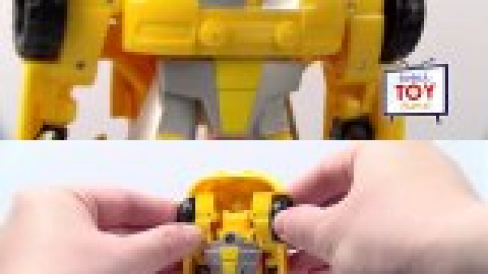 Transformers Rescue Bots Bumblebee Robot to Camaro Race Car Playskool Heroes 4K