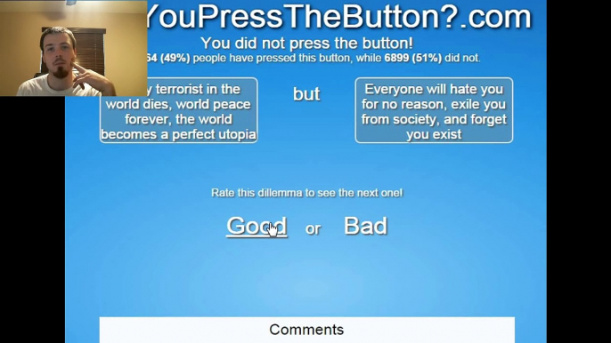 WILL YOU PRESS THE BUTTON???