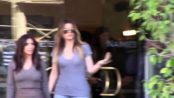 Kim Kardashian Flaunts Famous Curves While Shopping With Khloe And Kourtney [2014]