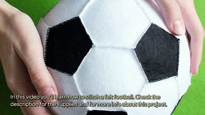 How To Stitch A Felt Football - DIY Crafts Tutorial - Guidecentral