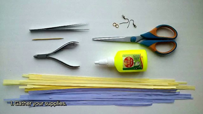 How To Make Round Paper Earrings - DIY Crafts Tutorial - Guidecentral
