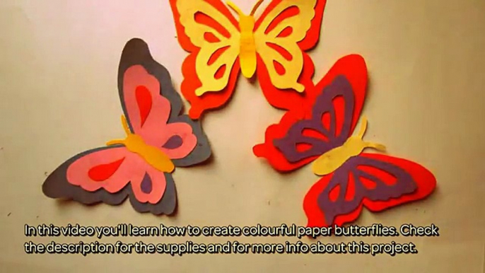 How To Create Colourful Paper Butterflies - DIY Crafts Tutorial - Guidecentral