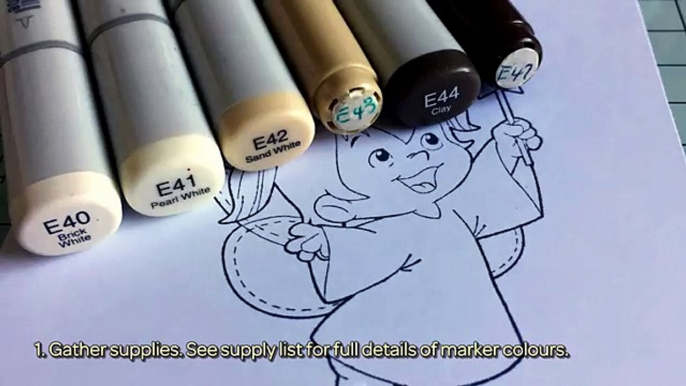 How To Color Sepia Tones With Copic Markers - DIY Crafts Tutorial - Guidecentral