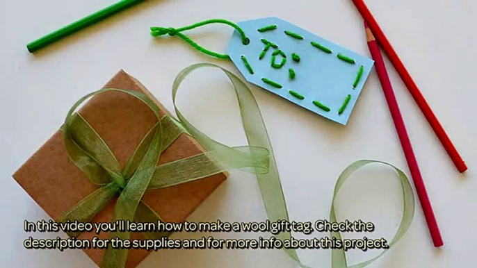 How To Make A Wool Gift Tag - DIY Crafts Tutorial - Guidecentral