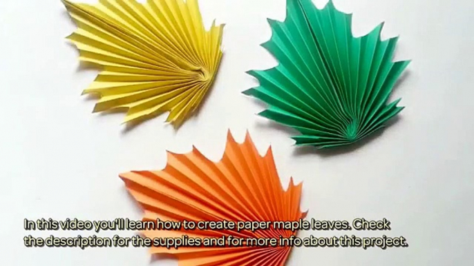 How To Create Paper Maple Leaves - DIY Crafts Tutorial - Guidecentral