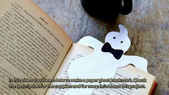 How To Make A Paper Ghost Bookmark - DIY Crafts Tutorial - Guidecentral