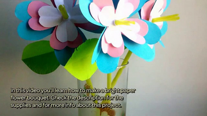 How To Make A Bright Paper Flower Bouquet - DIY Crafts Tutorial - Guidecentral
