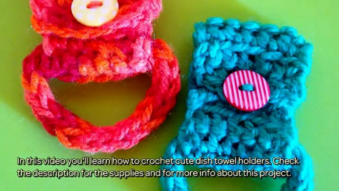 How To Crochet Cute Dish Towel Holders - DIY Crafts Tutorial - Guidecentral