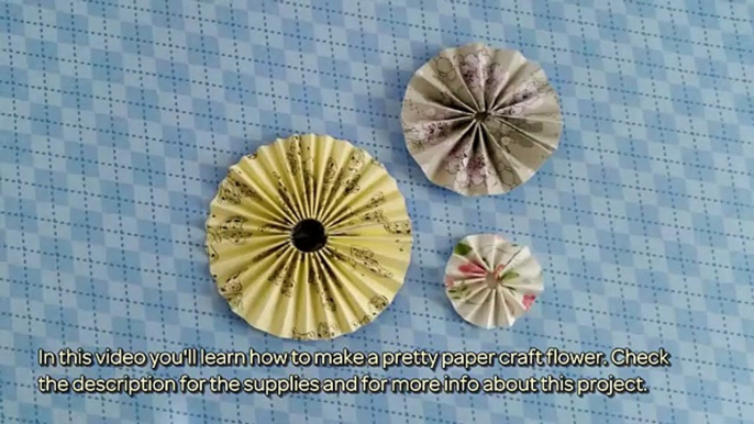 How To Make A Pretty Paper Craft Flower - DIY Crafts Tutorial - Guidecentral